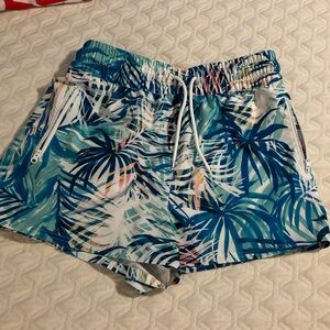Ocean Pacific Tropical Leaf Print Swim Shorts
